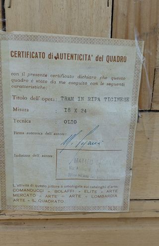 Dipinto Matteo Laganà autenticato