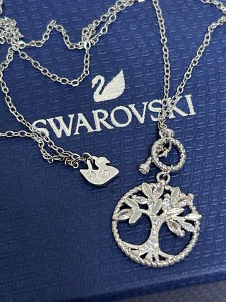 Collar Swarovski Árbol de la Vida Plata