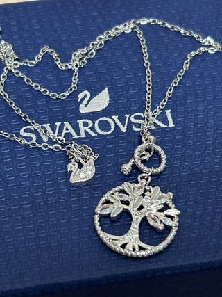 Collar Swarovski Árbol de la Vida Plata