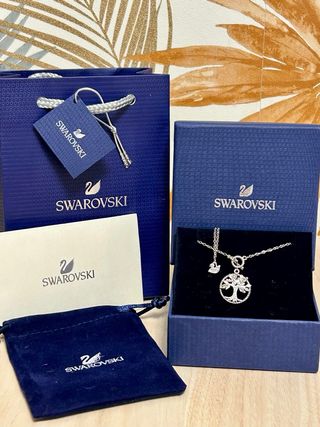 Collar Swarovski Árbol de la Vida Plata