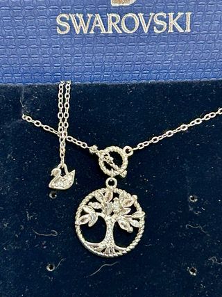 Collar Swarovski Árbol de la Vida Plata