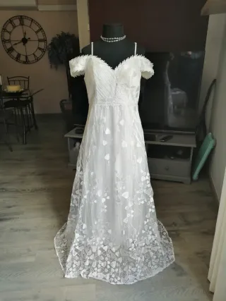 Vestido de Novia Talla 44 XLBlanco