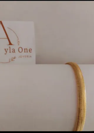 Pulsera bañada en oro 18k