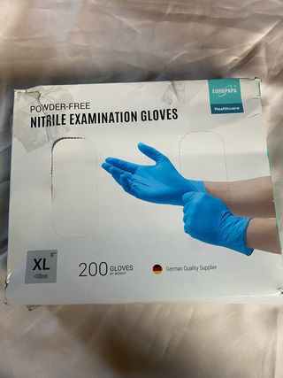 200 Guantes Nitrilo Desechables Talla XL