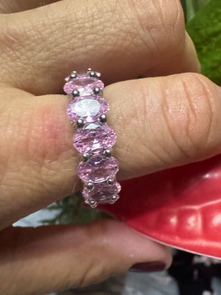 Anillo Plata S925 Talla 17 Rosa