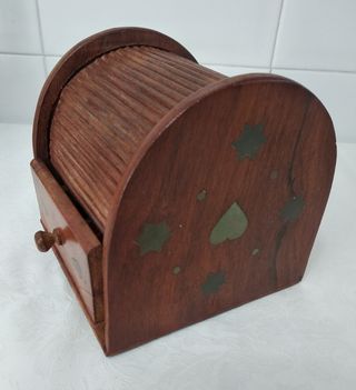 Caja de madera tipo buro