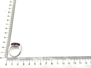 anillo plata 925mm con piedra con circonita t. 18 (18,47 mm)
