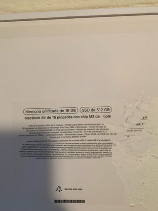 Caja MacBook Air Apple