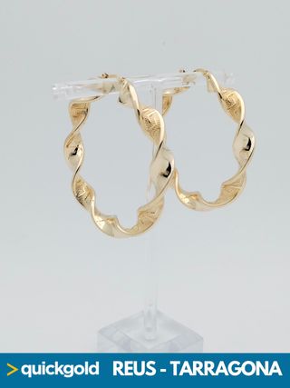 040-04-00512 AROS ORO DE 18K RETORCIDOS