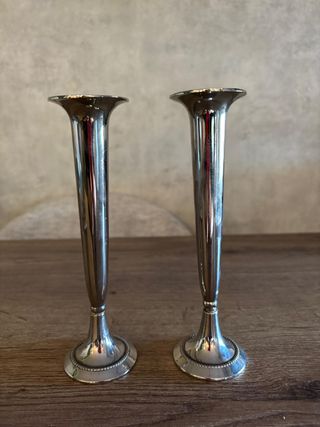 2 Candelabros plateados