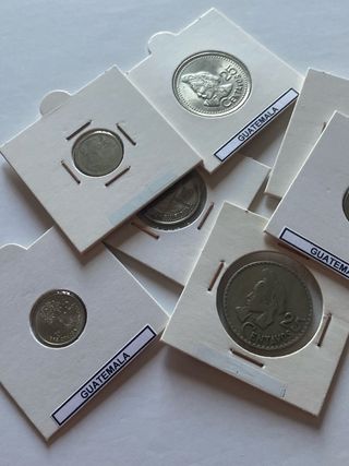 Lote 7 Monedas Guatemala