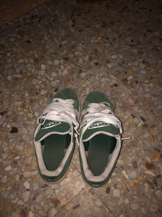 Zapatillas Adidas Campus Verdes Blancas