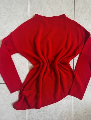 Maglione Vintage asimmetrico natalizio 