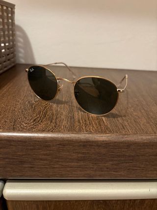 Gafas de sol Ray-Ban Round Negro/Dorado