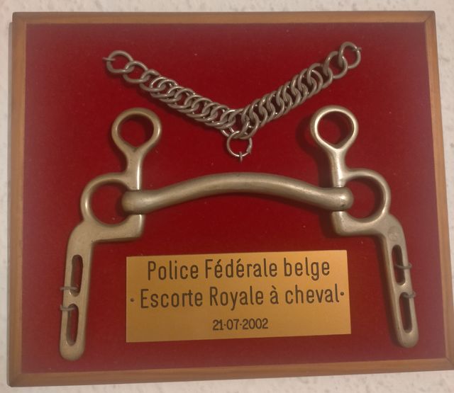 Placa Conmemorativa Policía Federal Belga
