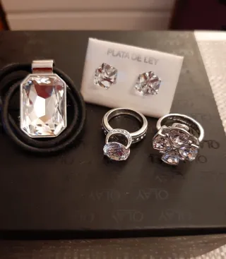 Lote Joyas: PLATA, CON CRISTALES DE SWAROVSKI !!! 