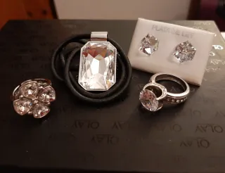 Lote Joyas: PLATA, CON CRISTALES DE SWAROVSKI !!! 