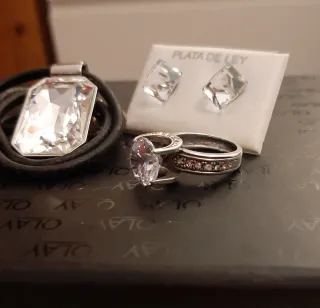 Lote Joyas: PLATA, CON CRISTALES DE SWAROVSKI !!! 