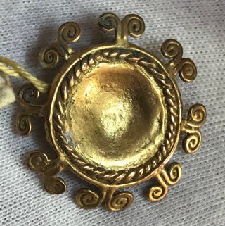 Colgante Amuleto Tayron Oro Tumbaga Precolombino