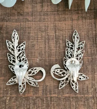 Pendientes vintage filigrana – clip