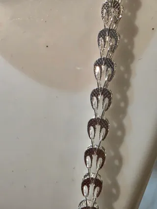 Cadena de plata de ley925 