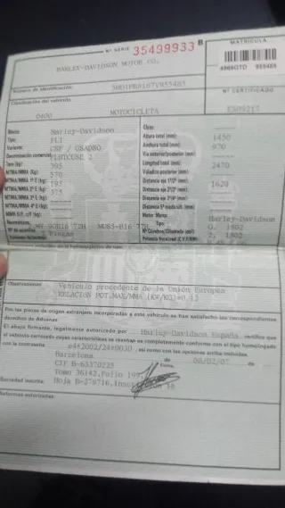 Harley Davidson Roja y Negra