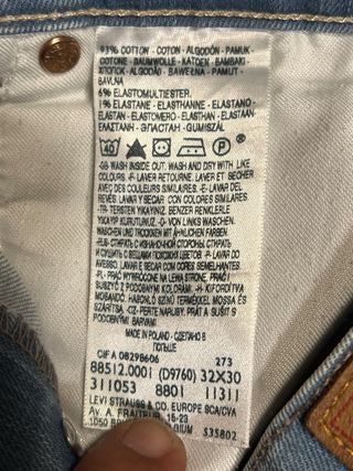 Pantalón Levis Azul.Original.