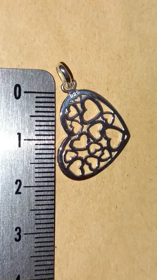 Colgante Corazón Plata de Ley