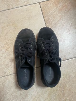 Bambas Victoria terciopelo negras