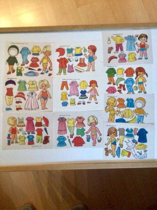 Muñecas recortables Boga colección completa