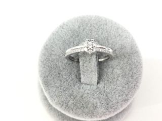 anillo oro 9k con piedra con diamante
