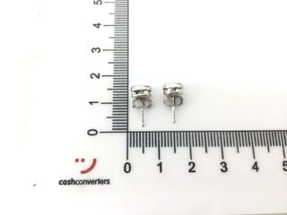 pendientes oro 18k con piedra con diamante