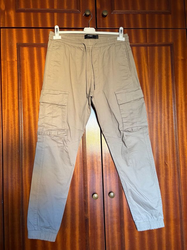 Calças cargo Pull&Bear bege