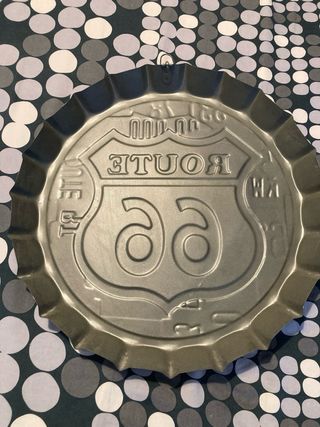 Ruta 66 chapa decorativa metal