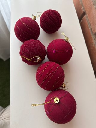 Palline per albero di Natale in velluto