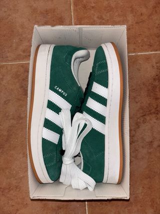 Adidas Campus Verde y Blanco