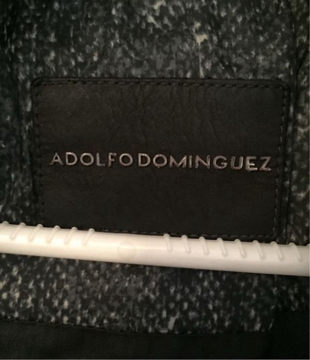 Abrigo Adolfo Dominguez Negro/Gris