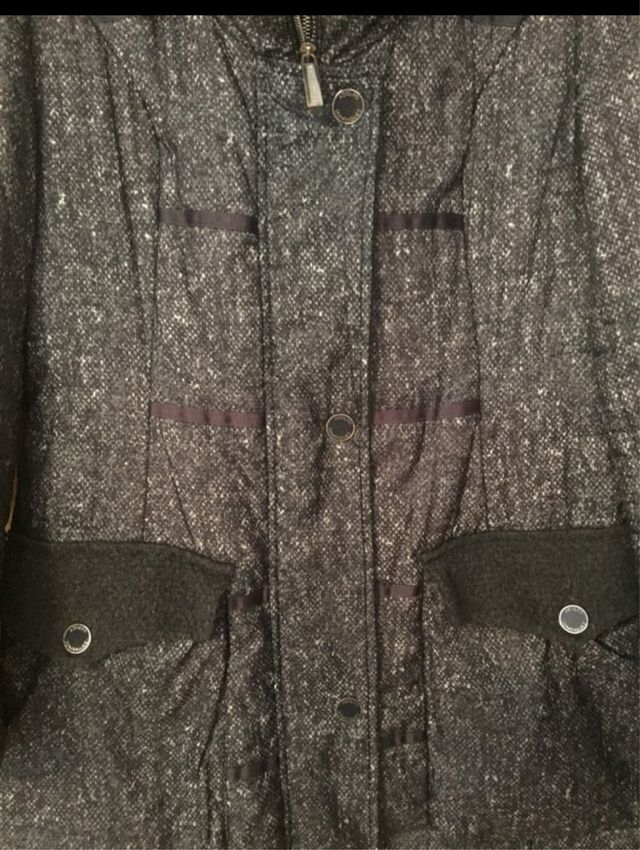 Abrigo Adolfo Dominguez Negro/Gris