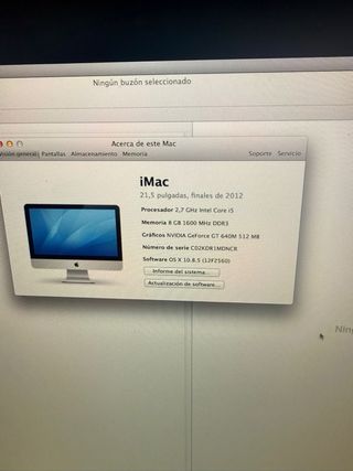 iMac Apple Plata y Blanco