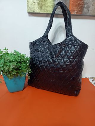 Bolsos de mano Negro de semicuero