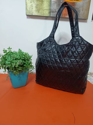 Bolsos de mano Negro de semicuero