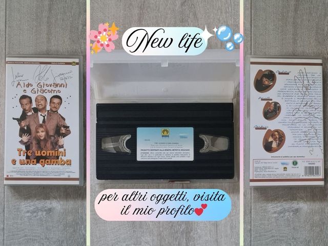 Tre uomini e una gamba VHS Aldo Giovanni e Giacomo