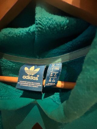 Sudadera Adidas Azul con Logo Trefoil
