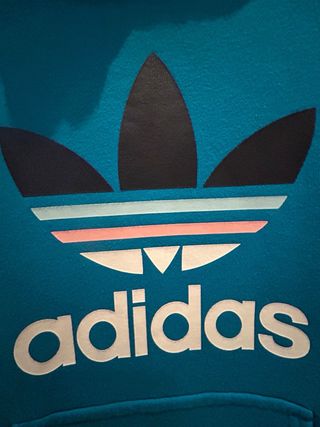 Sudadera Adidas Azul con Logo Trefoil