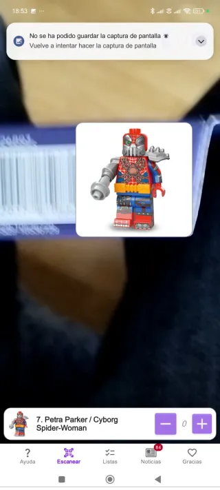 Minifigura Lego Spiderman Petra Parker Cyborg