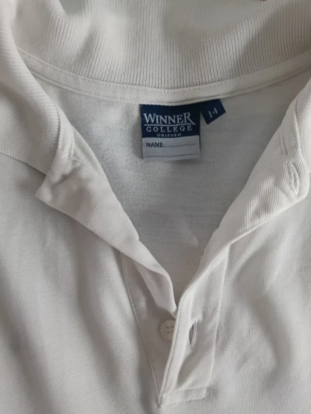 Polo Fundación Unicaja Blanco Talla 14