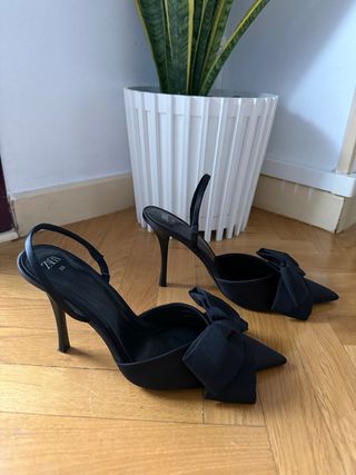 Zapatos de salón negros Zara Talla 38