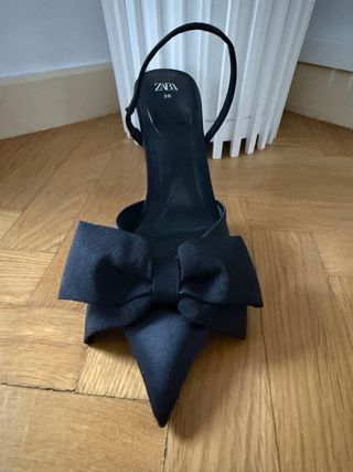 Zapatos de salón negros Zara Talla 38