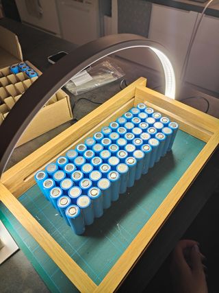 15 Celle Litio NMC LG M58T 5800mAh Wrappate