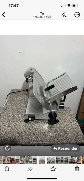 Cortadora de fiambre profesional